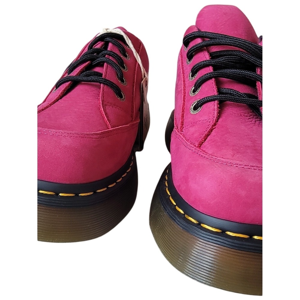 NWT Dr. Martens Buzz 5-Eye Platform Oxford Fuchsia Pink Leather Size 7